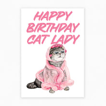 Load image into Gallery viewer, Happy Birthday Cat Lady - Greeting Card šš