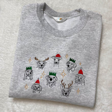 Load image into Gallery viewer, Christmas Pups - Embroidered Sweatshirt