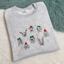 Load image into Gallery viewer, Christmas Pups - Embroidered Sweatshirt