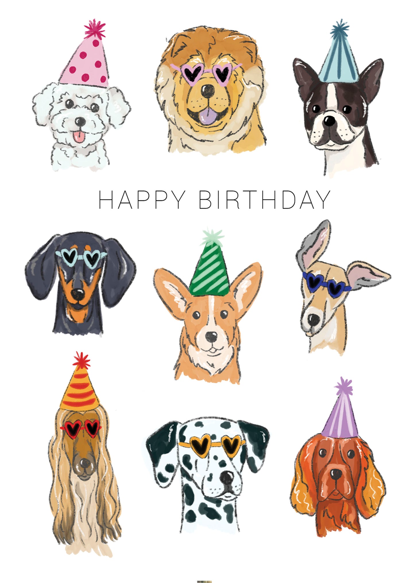 Happy Birthday Dogs - Greeting Card 🐶🐩🐕