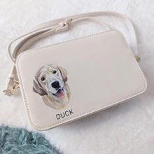 Load image into Gallery viewer, Small Hand-Painted Pet Portrait Leather/Faux Leather Items - Purse, Bag, Wallet