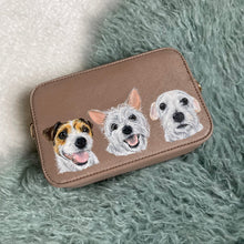 Load image into Gallery viewer, Small Hand-Painted Pet Portrait Leather/Faux Leather Items - Purse, Bag, Wallet