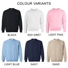 Load image into Gallery viewer, 'Favourite Things' - Embroidered Sweatshirt - Custom Text
