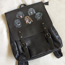 Load image into Gallery viewer, Small Hand-Painted Pet Portrait Leather/Faux Leather Items - Purse, Bag, Wallet