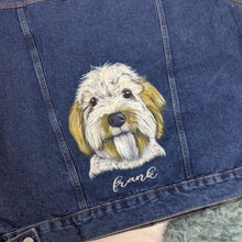 Load image into Gallery viewer, Midi Size Portrait - Adult Custom Pet Portrait Denim Jacket - 1-4 Pets