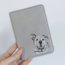 Load image into Gallery viewer, Hand-Painted Pet Portrait Passport Cover, Luggage Set