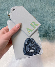 Load image into Gallery viewer, Hand-Painted Pet Portrait Passport Cover, Luggage Set