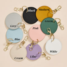 Load image into Gallery viewer, Hand-Painted Pet Portrait Faux Leather Keyring