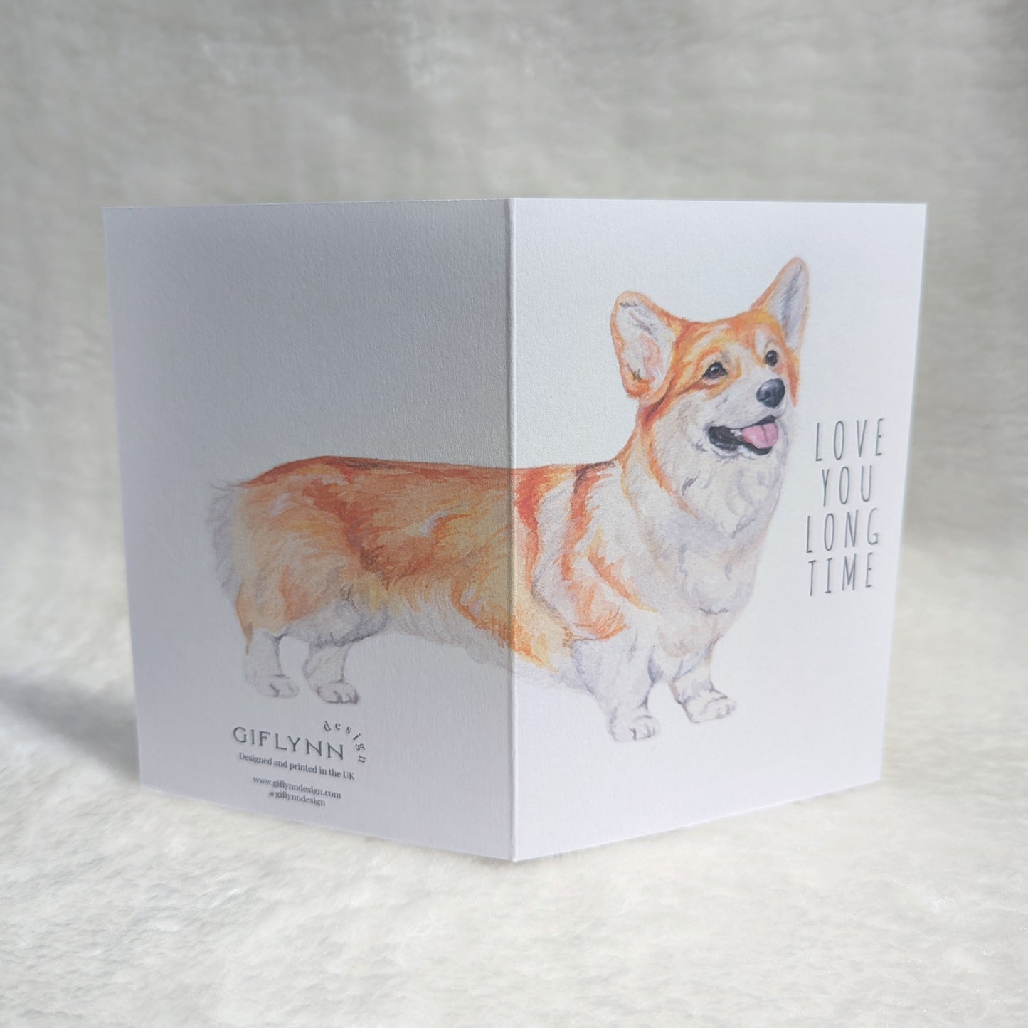 Love You Long Time - Dog Greeting Card 🐶🥰