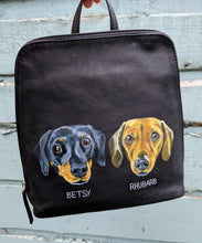 Load image into Gallery viewer, Medium Hand-Painted Pet Portrait Leather/Faux Leather Items - Purse, Bag, Wallet