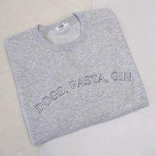 Load image into Gallery viewer, 'Favourite Things' - Embroidered Sweatshirt - Custom Text