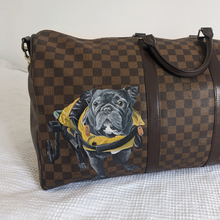Load image into Gallery viewer, Large Hand-Painted Pet Portrait Leather/Faux Leather Items - Purse, Bag, Wallet