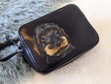 Load image into Gallery viewer, Medium Hand-Painted Pet Portrait Leather/Faux Leather Items - Purse, Bag, Wallet