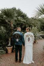 Load image into Gallery viewer, Full Size Portrait - Adult Custom Pet Portrait Denim Jacket - 1 Pet