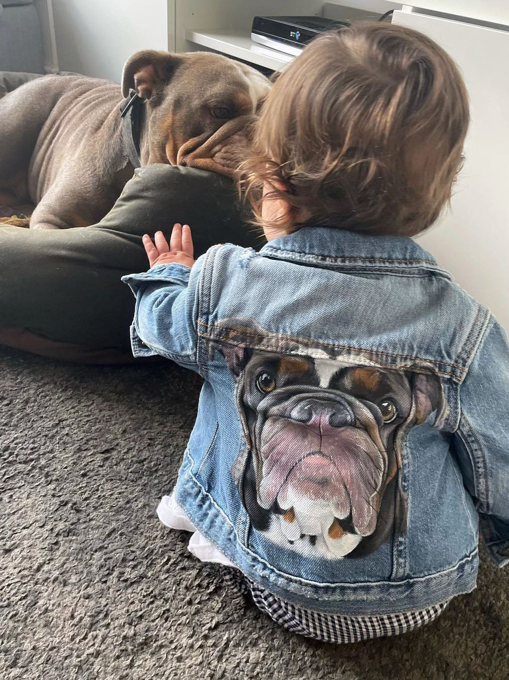 Children's Pet Portrait Denim Jacket - 0-14 years