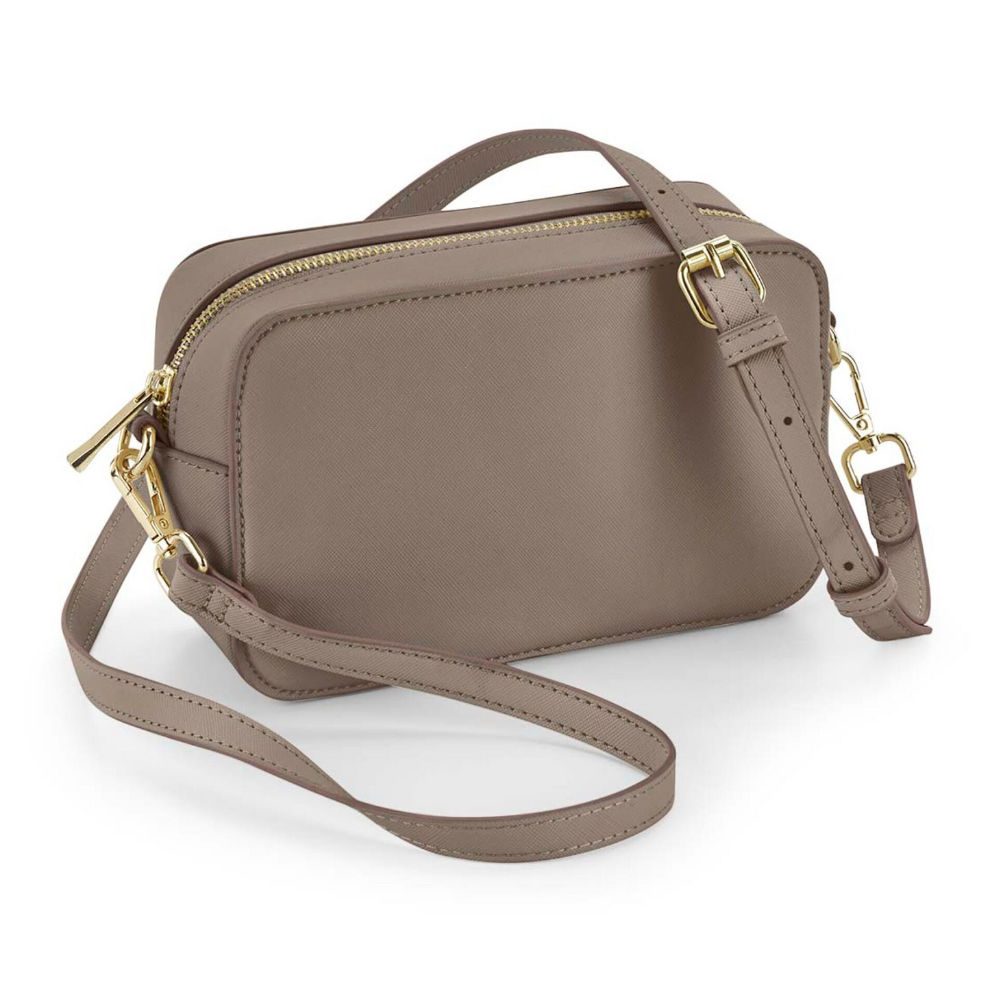 Structured Cross-Body Bag - Faux Leather