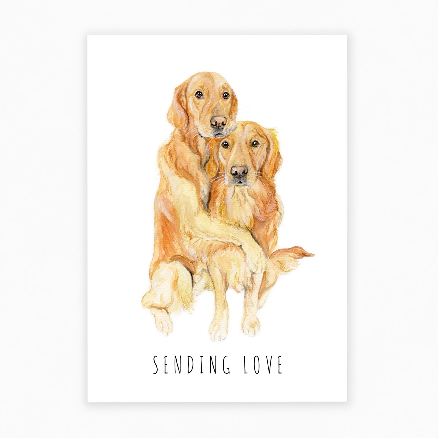 Sending Love - Dog Greeting Card 🤗🐶