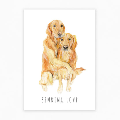 Sending Love - Dog Greeting Card 🤗🐶