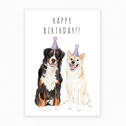 Happy Birthday - Dog Greeting Card 🥳🎂
