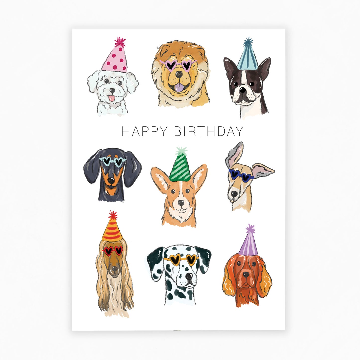 Happy Birthday Dogs - Greeting Card 🐶🐩🐕