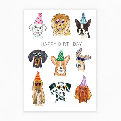 Happy Birthday Dogs - Greeting Card 🐶🐩🐕
