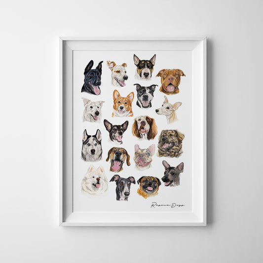 Rescue Dogs - Art Print