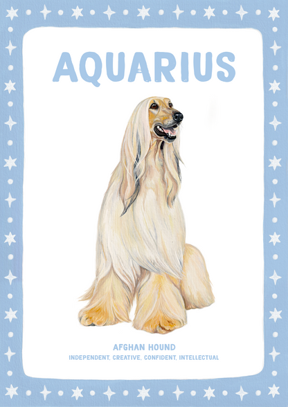 Dog Zodiac Sign - Art Print