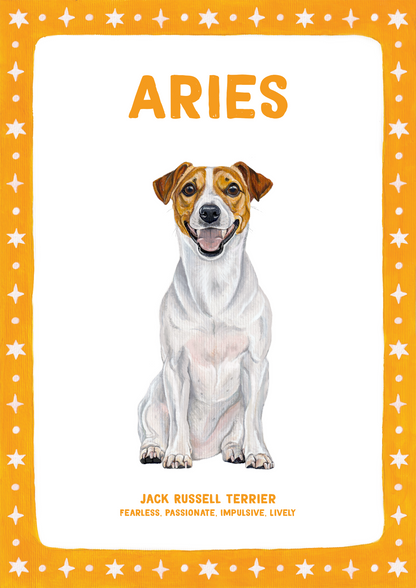 Dog Zodiac Sign - Art Print