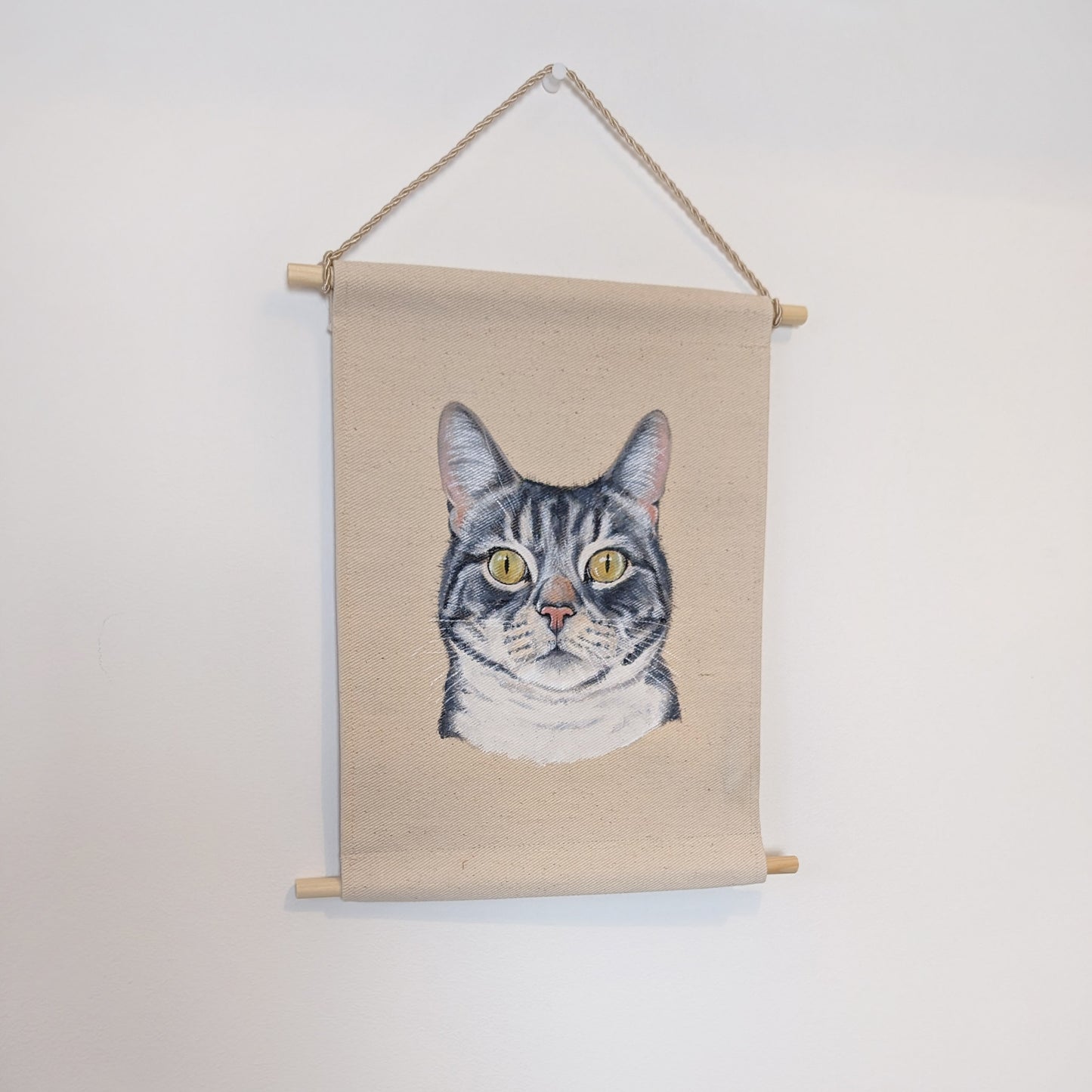 Pet Portrait Fabric Wall Hanging