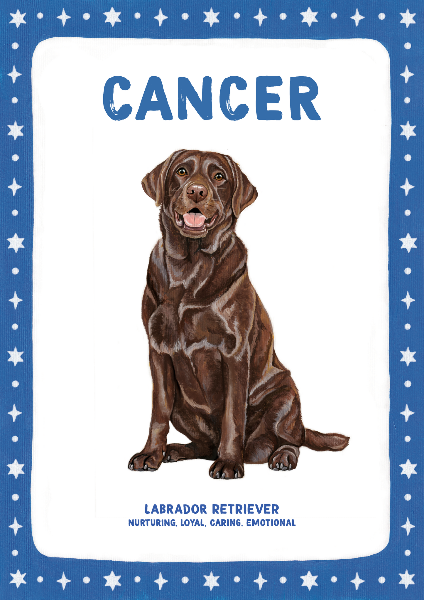 Dog Zodiac Sign - Art Print