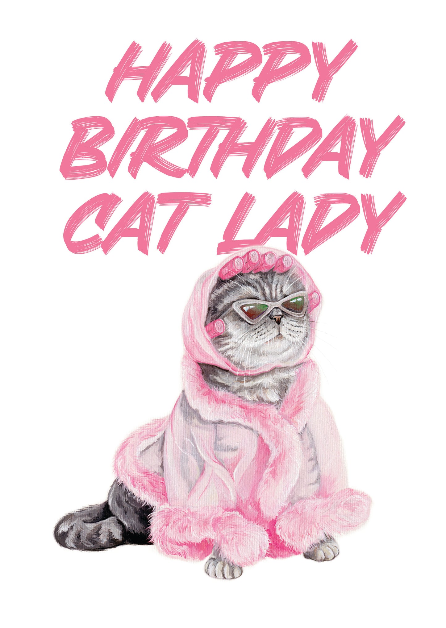 Happy Birthday Cat Lady - Greeting Card 🐈🎂