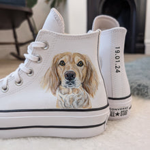 Load image into Gallery viewer, Hand-Painted Pet Portrait Trainers/Sneakers
