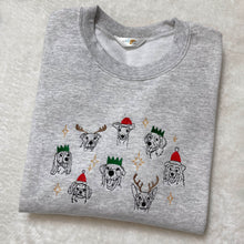 Load image into Gallery viewer, Christmas Pups - Embroidered Sweatshirt
