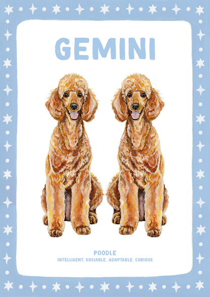 Dog Zodiac Sign - Art Print