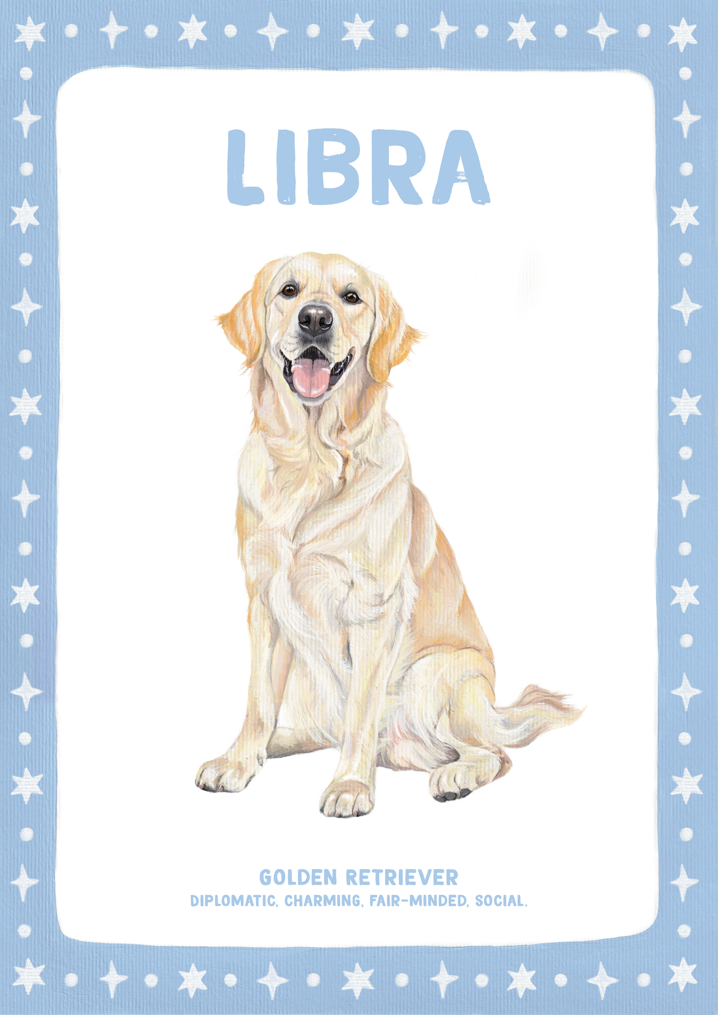 Dog Zodiac Sign - Art Print