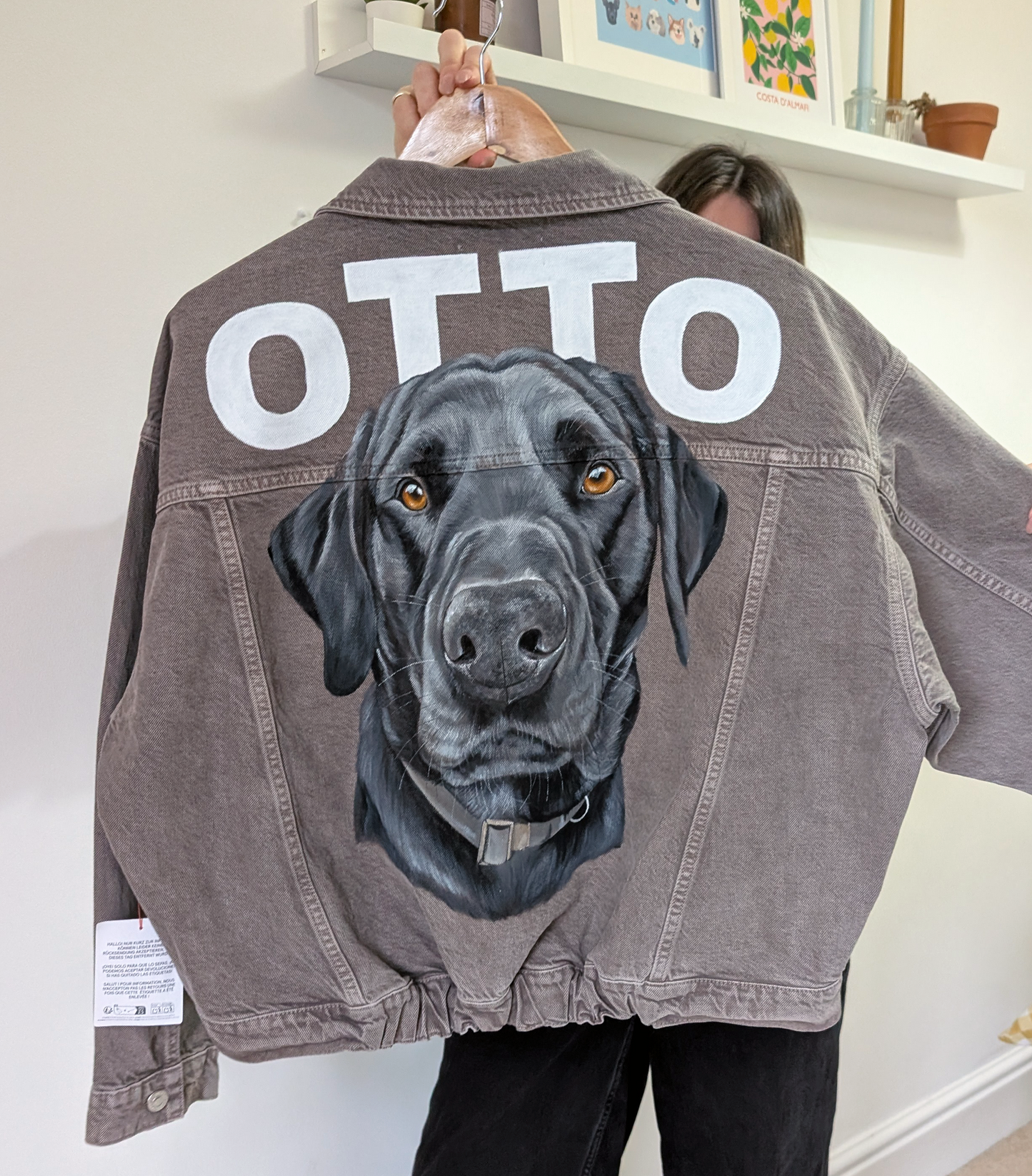 Adult Pet Portrait Denim Jacket