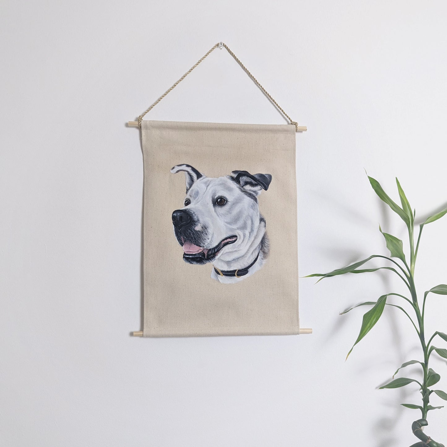 Pet Portrait Fabric Wall Hanging