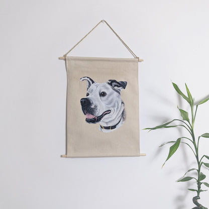 Pet Portrait Fabric Wall Hanging