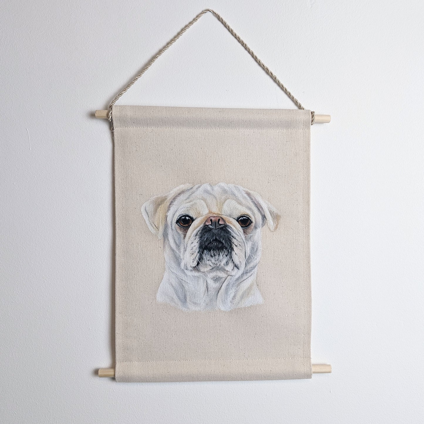 Pet Portrait Fabric Wall Hanging