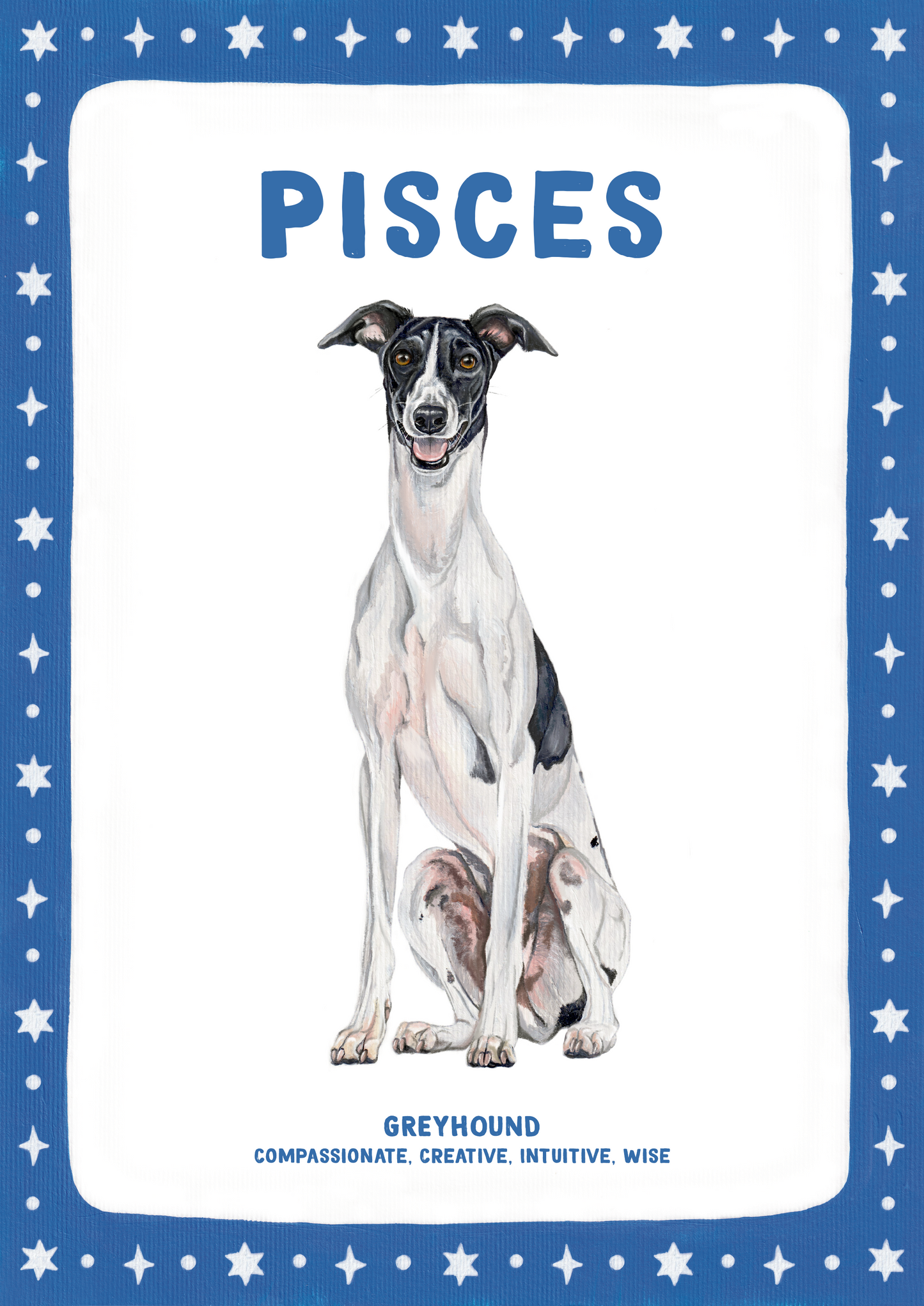 Dog Zodiac Sign - Art Print