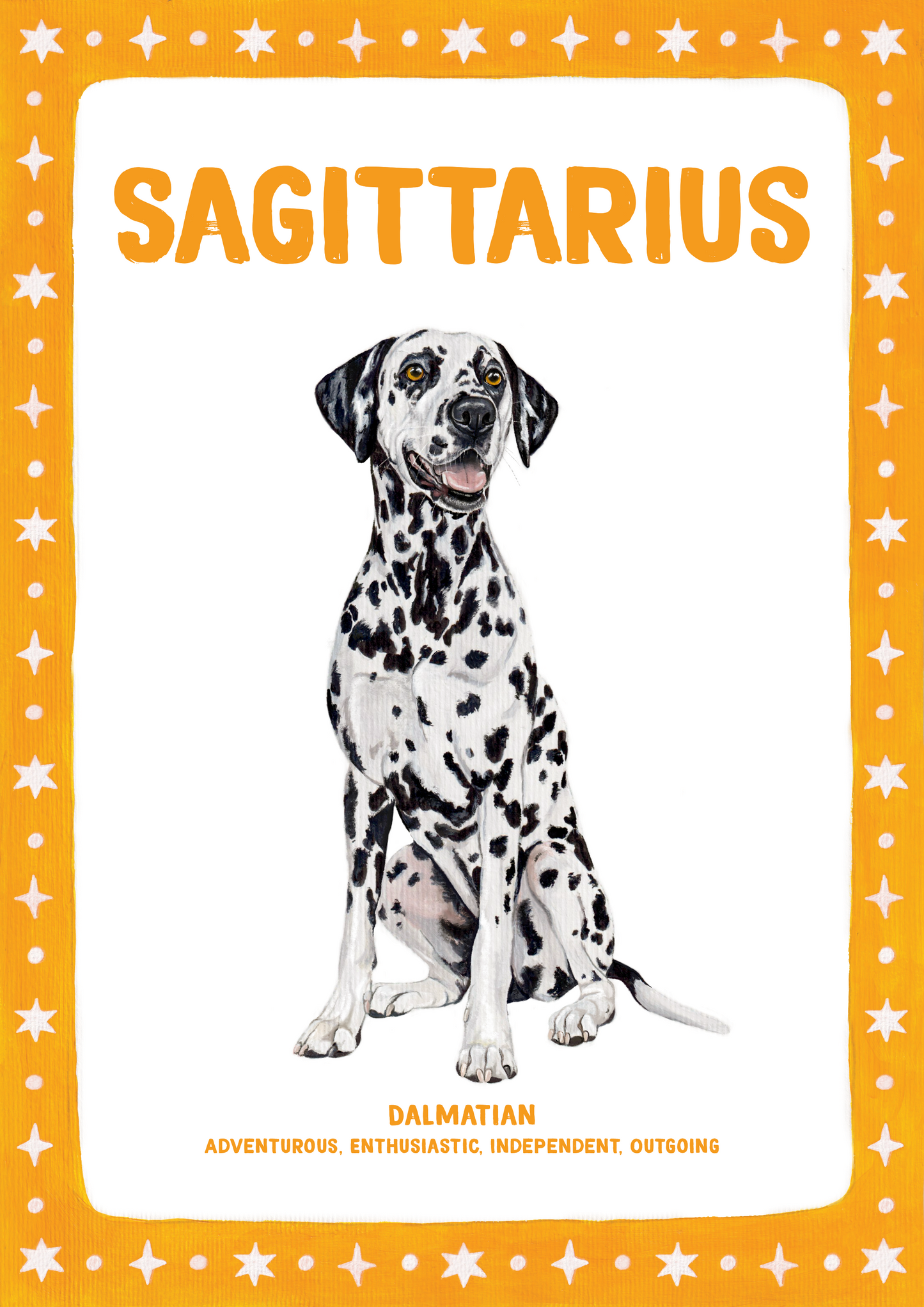 Dog Zodiac Sign - Art Print