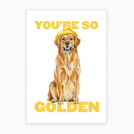 So Golden - Greeting Card 🐶🔆