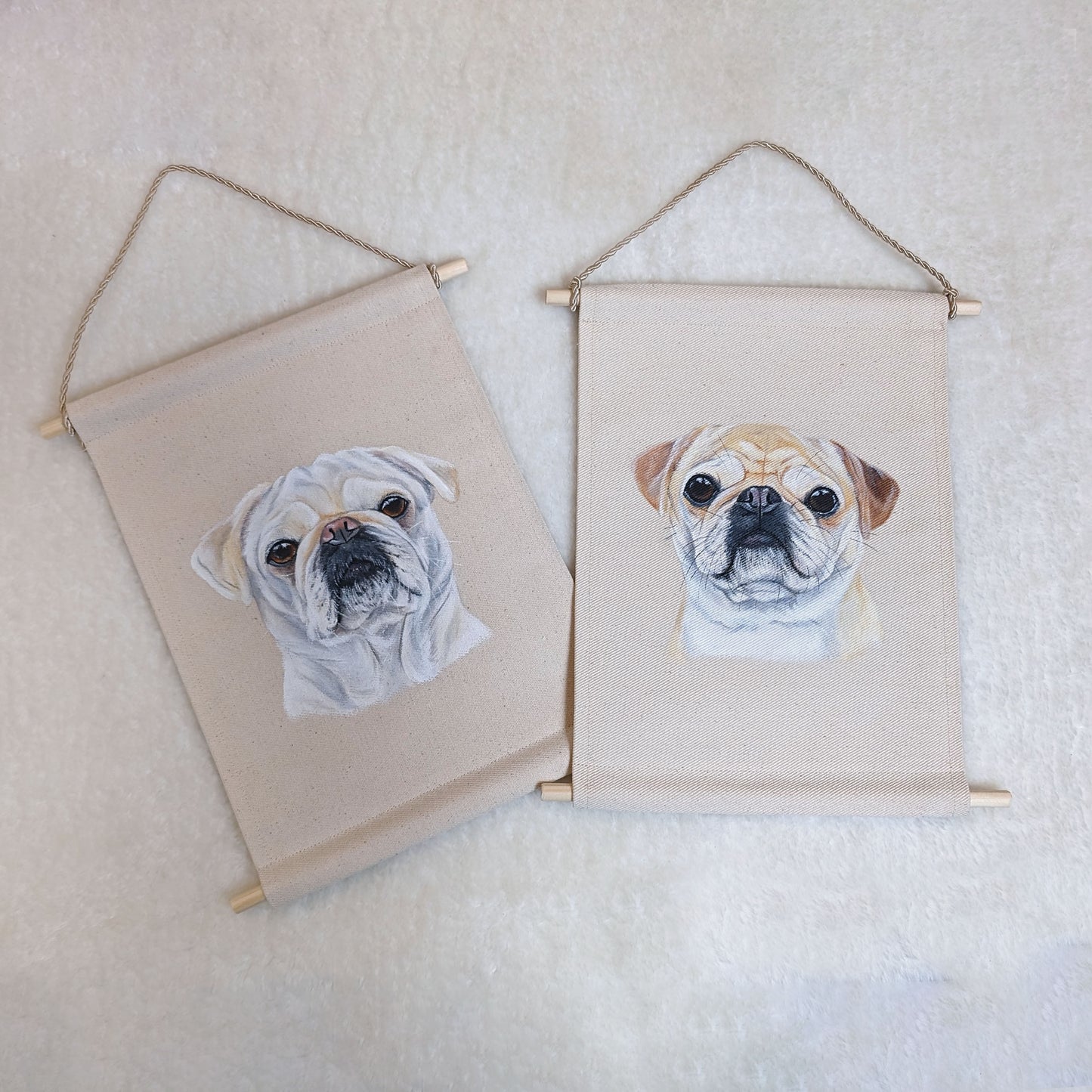 Pet Portrait Fabric Wall Hanging