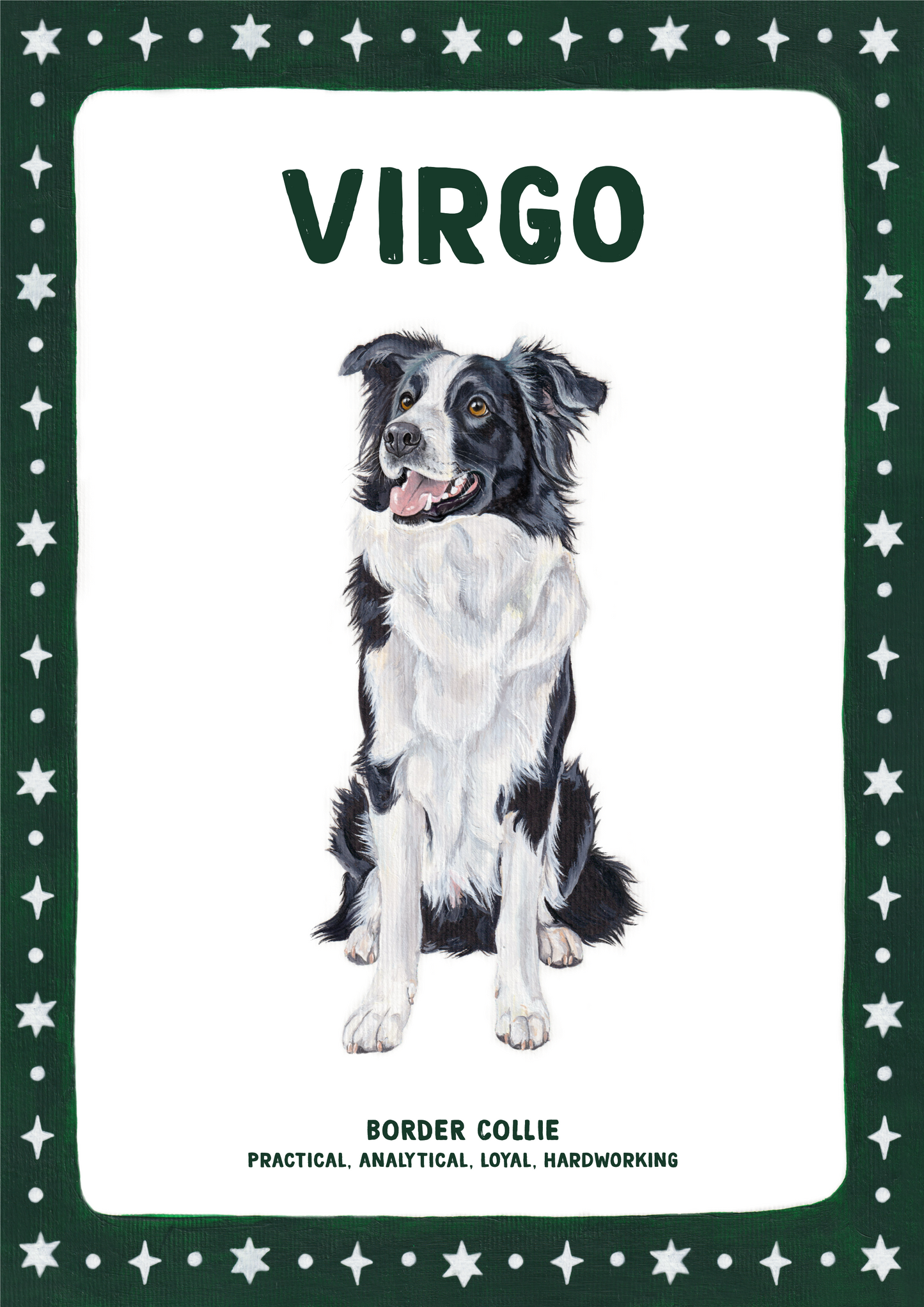 Dog Zodiac Sign - Art Print