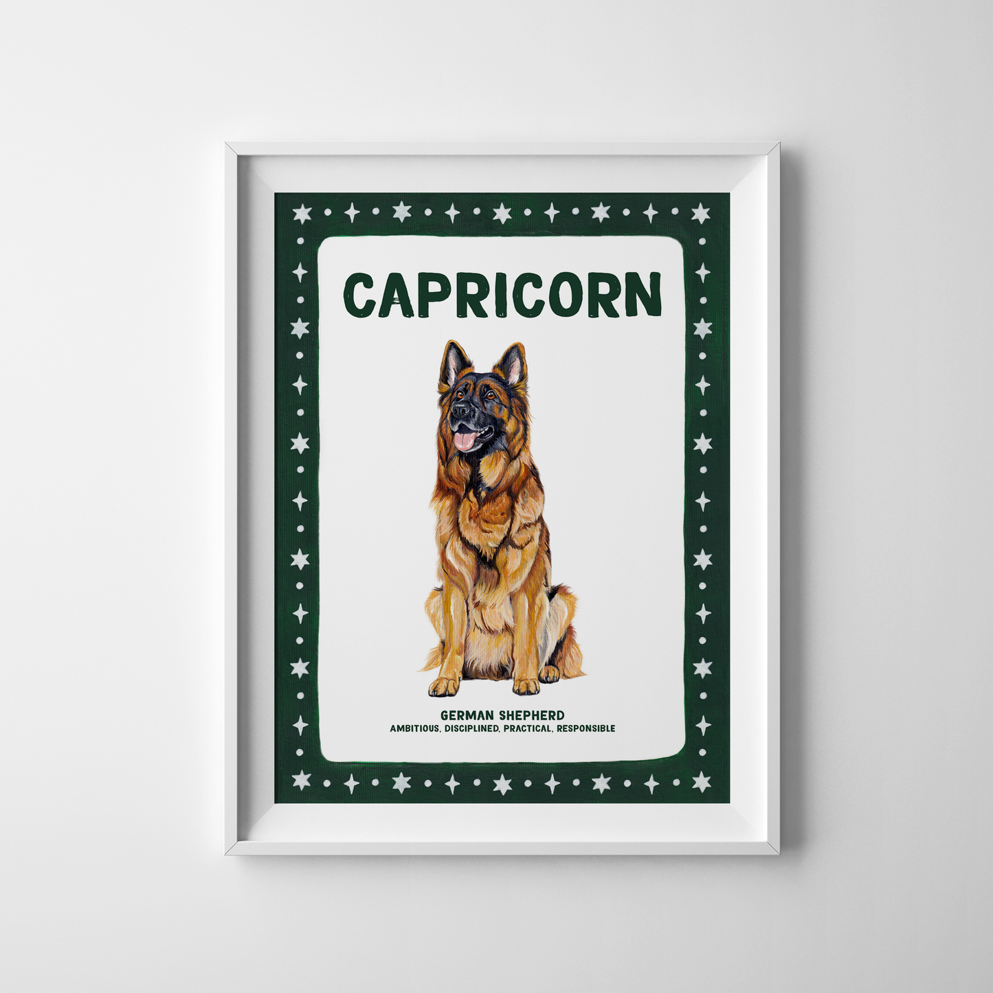 Dog Zodiac Sign - Art Print