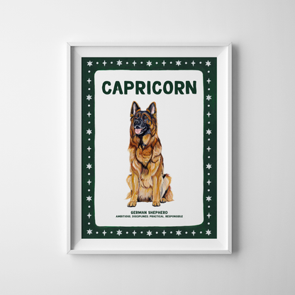 Dog Zodiac Sign - Art Print