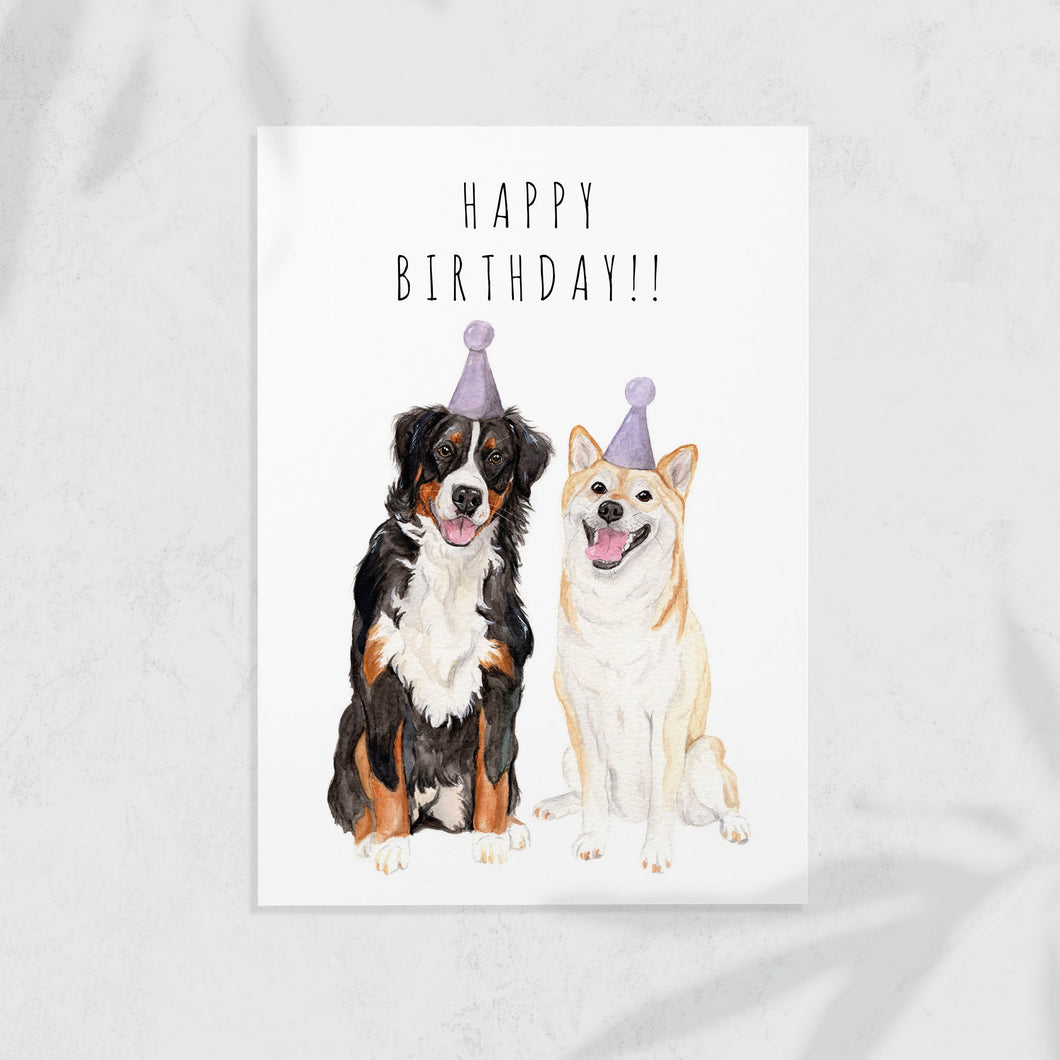 Happy Birthday - Dog Greeting Card 🥳🎂