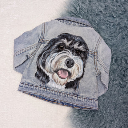 Children's Pet Portrait Denim Jacket - 0-14 years