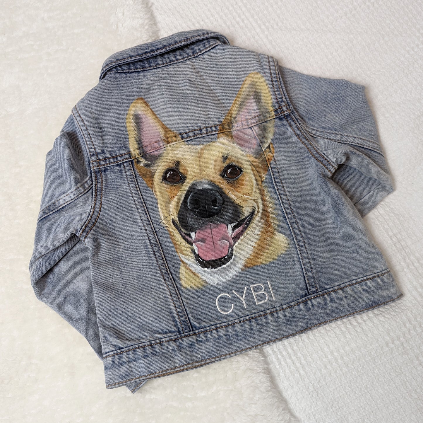 Children's Pet Portrait Denim Jacket - 0-14 years