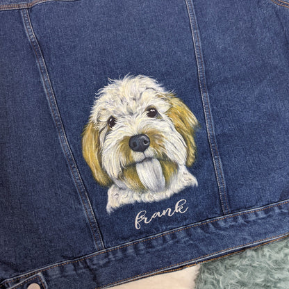 Adult Pet Portrait Denim Jacket